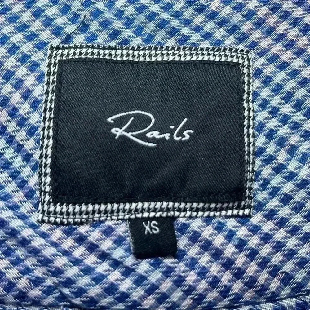 Rails Kendra Plaid Button Down Shirt Blue Red White XS - Picture 8 of 9